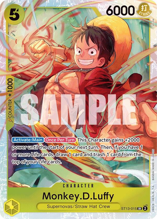 Monkey.D.Luffy (015) - Ultra Deck: The Three Brothers (ST-13)