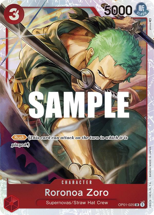 Roronoa Zoro - OP01-025 (Ultra Deck: The Three Captains) - One Piece Promotion Cards (OP-PR)