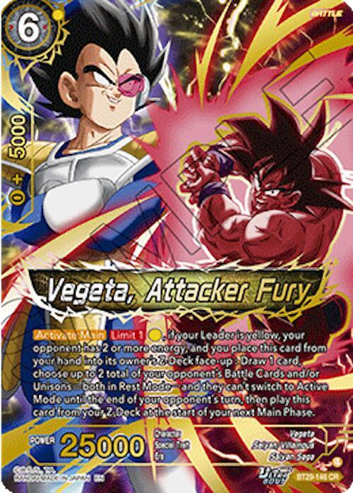 Vegeta, Attacker Fury - Fearsome Rivals (BT29)