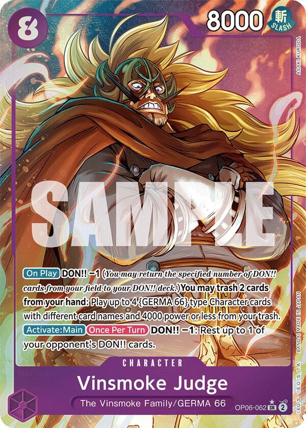 Vinsmoke Judge (Alternate Art) - Wings of the Captain (OP06)